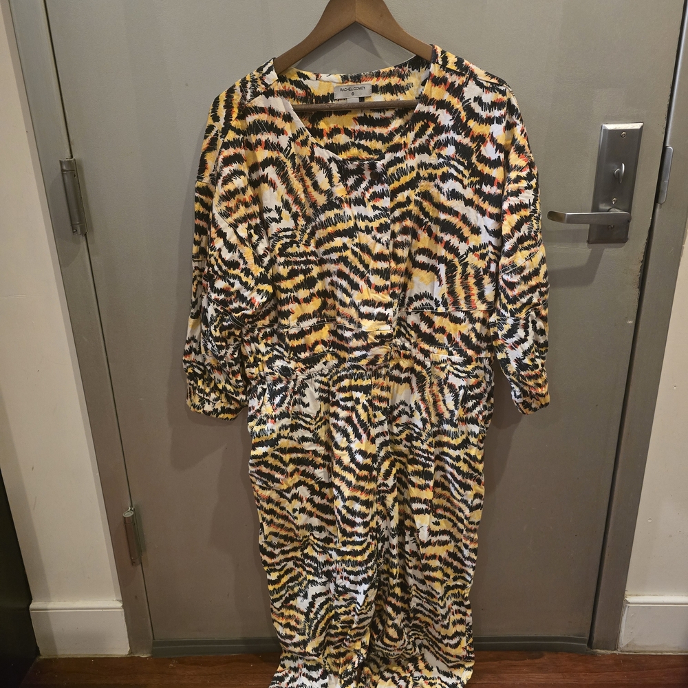 Rachel Comey Scribble Animal Print Jumpsuit